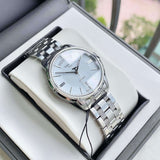 Tissot T Classic Automatic III Day Date White Dial Silver Steel Strap Watch for Men - T065.930.11.031.00 Buy Now By Tissot