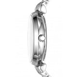 Emporio Armani Gianni T Bar White Marble Dial Silver Steel Strap Watch For Women - AR11170 Buy Now By Emporio Armani