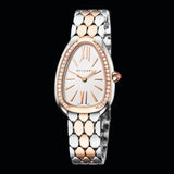 Bvlgari Serpenti Seduttori Diamonds Silver Dial Two Tone Steel Strap Watch for Women - SERPENTI103274