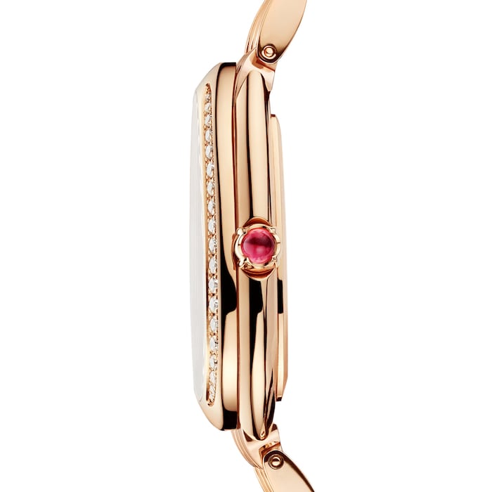 Bvlgari Serpenti Seduttori Diamonds Green Dial Rose Gold Steel Strap Watch for Women - SERPENTI103273