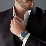 Hugo Boss Corporal Blue Dial Silver Steel Strap Watch for Men - 1513642 Buy Now By Hugo Boss