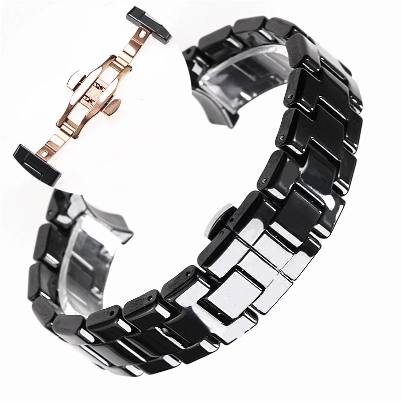 Emporio Armani Ceramica Quartz Black Dial Black Steel Strap Watch For Women - AR1402 Buy Now By Emporio Armani