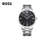 Hugo Boss Governer Black Dial Silver Steel Strap Watch for Men - 1513488 Buy Now By Hugo Boss