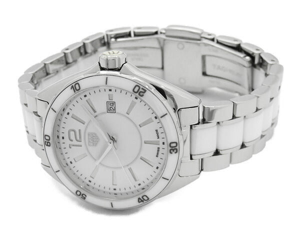 Shop Tag Heuer Formula 1 Quartz White Dial Two Tone Steel Strap Watch for Women - WBJ141AC.BA0974 in USA