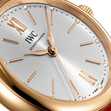 Shop IWC Portofino Automatic Silver Dial Red Leather Strap Watch for Women - IW357401 in USA