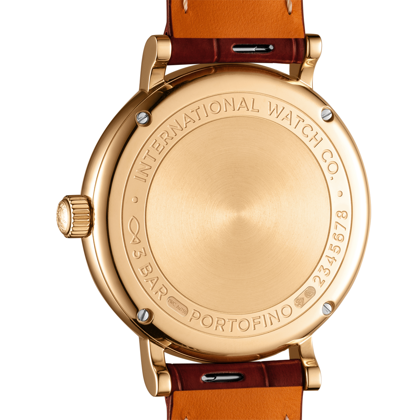 IWC Portofino Automatic Silver Dial Red Leather Strap Watch for Women - IW357401