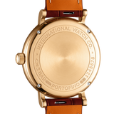 Shop IWC Portofino Automatic Silver Dial Red Leather Strap Watch for Women - IW357401 in USA