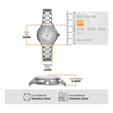 Emporio Armani Mia Three Crystals Silver Dial Silver Steel Strap Watch For Women - AR11632 Buy Now By Emporio Armani