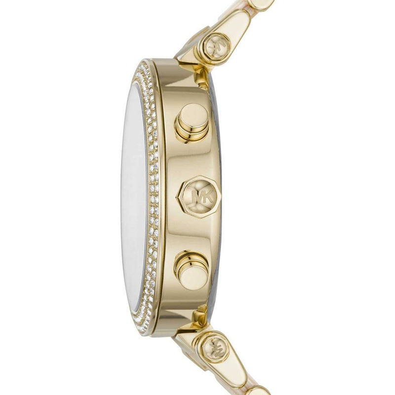 Michael Kors Parker Chronograph Gold Dial Gold Steel Strap Watch For Women - MK6831 Buy Now By Michael Kors
