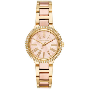 Michael Kors Taryn Rose Gold Dial Two Tone Steel Strap Watch For Women - MK6564