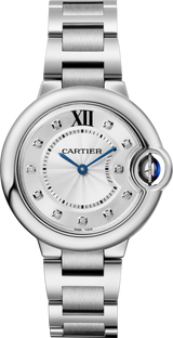 Cartier Ballon Bleu De Cartier Diamonds Silver Dial Silver Steel Strap Watch for Women - W4BB0022 Buy Now By Cartier
