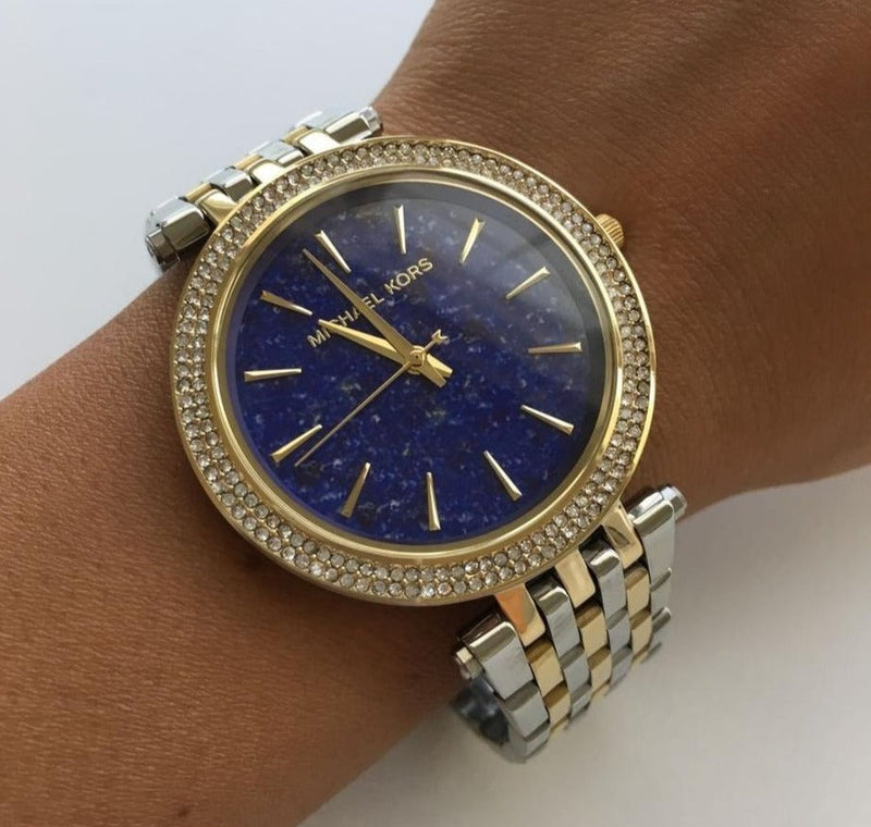 Michael Kors Darci Quartz Blue Dial Two Tone Steel Strap Watch For Women - MK3401 Buy Now By Michael Kors