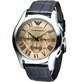 Emporio Armani Valente Chronograph Brown Dial Brown Leather Strap Watch For Men - AR1785 Buy Now By Emporio Armani