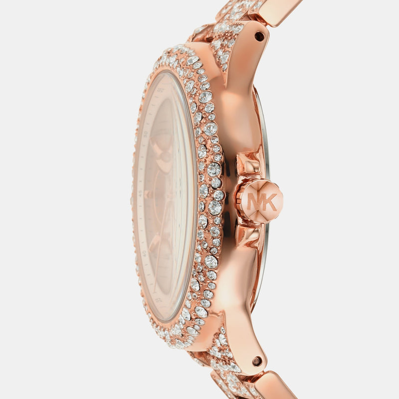 Michael Kors Camille Multifunctional Crystals Rose Gold Dial Rose Gold Steel Strap Watch for Women - MK6961 Buy Now By Michael Kors
