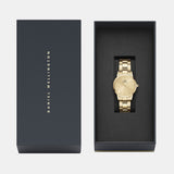 Daniel Wellington Iconic Link Unitone Gold Dial Gold Steel Strap Watch For Women - DW00100403 Buy Now By Daniel Wellington