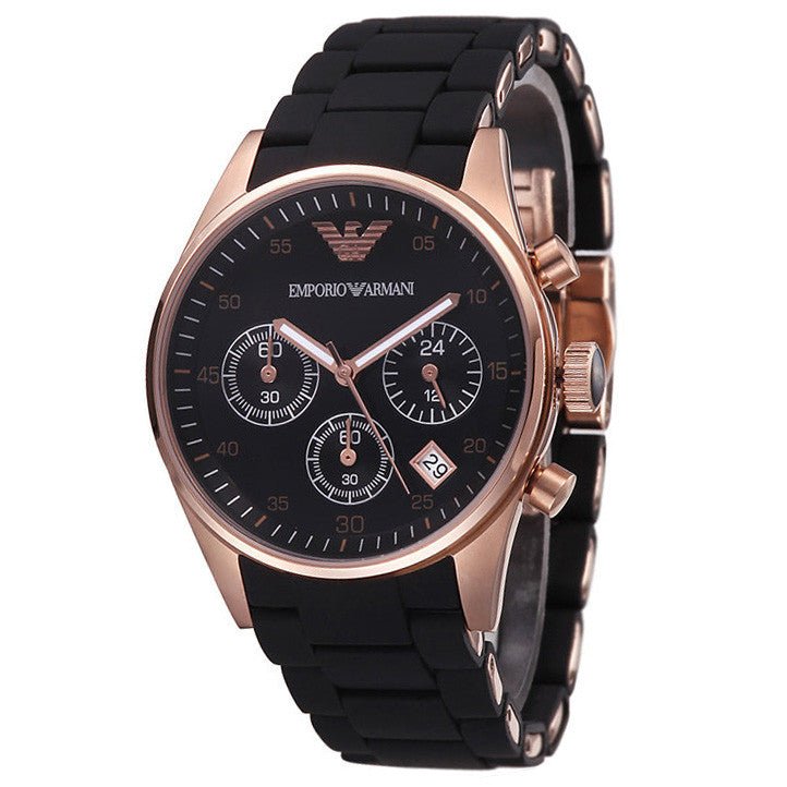 Emporio Armani Sportivo Black Dial Black Steel Strap Watch For Women - AR5906 Buy Now By Emporio Armani