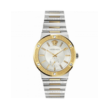 Versace Hellenyium Silver Dial Two Tone Steel Strap Watch for Women - VEVH00620