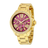 Michael Kors Wren Purple Dial Gold Steel Strap Watch for Women - MK6290 Buy Now By Michael Kors