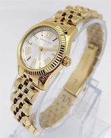 Michael Kors Lexington Quartz Silver Dial Gold Steel Strap Watch For Women - MK3229 Buy Now By Michael Kors