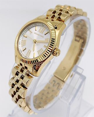 Michael Kors Lexington Quartz Silver Dial Gold Steel Strap Watch For Women - MK3229 Buy Now By Michael Kors
