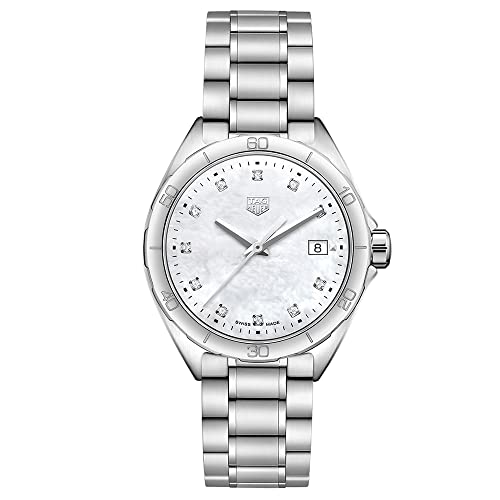 Shop Tag Heuer Formula 1 White Mother of Pearl Dial Silver Steel Strap Watch for Women - WBJ1319.BA0666 in USA