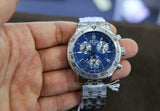 Tissot T Sport PRS 200 Chronograph Blue Dial Silver Steel Strap Watch For Men - T067.417.11.041.00 Buy Now By Tissot