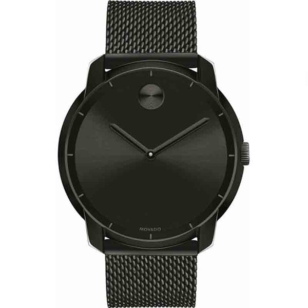 Shop Movado Bold Black Dial Black Mesh Bracelet Watch For Men - 3600261 in USA