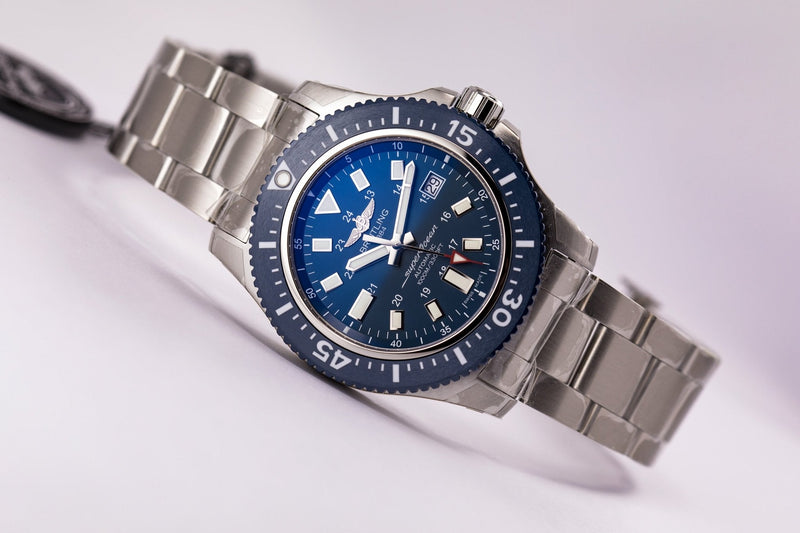 Shop Breitling Superocean II Special Mariner Blue Ceramic Bezel 44mm Mens Watch - Y1739316/C959 in USA