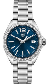 Shop Tag Heuer Formula 1 Quartz Diamonds Blue Dial Silver Steel Strap Watch for Women - WBJ1316.BA0666 in USA