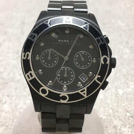 Marc Jacobs Blade Chronograph Black Dial Black Steel Strap Watch for Women - MBM3083 Buy Now By Marc Jacobs