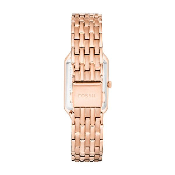 Fossil Raquel Three Hand Date White Dial Rose Gold Steel Strap Watch For Women - ES5271 Buy Now By Fossil