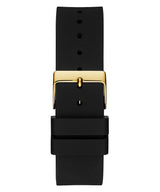 Shop Guess Venus Diamonds Black Dial Black Rubber Strap Watch for Women - GW0118L1 in USA