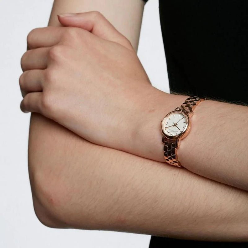 Marc Jacobs Baker White Dial Rose Gold Steel Strap Watch for Women - MBM3248 Buy Now By Marc Jacobs