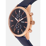 Fossil Townsman Chronograph Blue Dial Blue Leather Strap Watch for Men - FS5436 Buy Now By Fossil