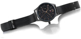 Shop Tommy Hilfiger Damon Quartz Black Dial Black Mesh Bracelet Watch for Men - 1791420 in USA
