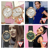 Guess Solstice Diamonds White Dial Pink Rubber Strap Watch For Women - GW0113L4 Buy Now By Guess