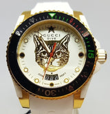 Gucci Dive Quartz White Dial White Rubber Strap Unisex Watch - YA136322 Buy Now By Gucci