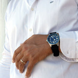 Shop Seiko Prospex Analogue Automatic Diver Blue Dial Black Rubber Strap Watch For Men - SPB053J1 in USA