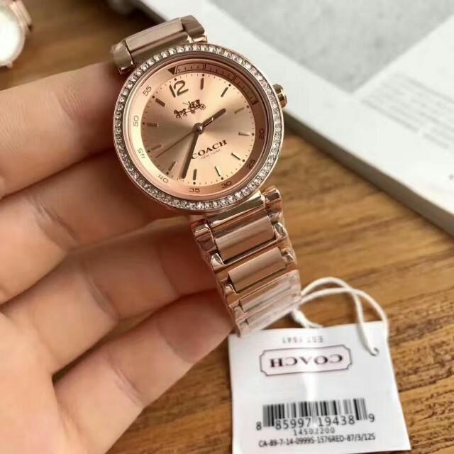 Coach Sports Rose Gold Dial Rose Gold Steel Strap Watch for Women - 14502200 Buy Now By Coach