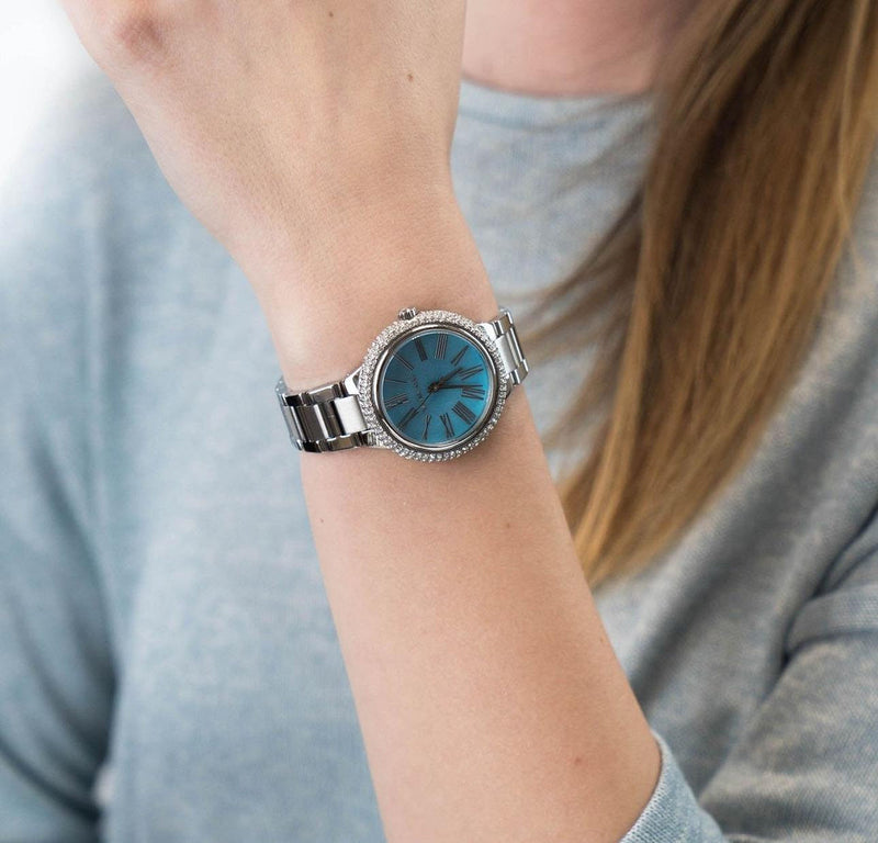 Michael Kors Taryn Quartz Blue Dial Blue Steel Strap Watch For Women - MK6563 Buy Now By Michael Kors