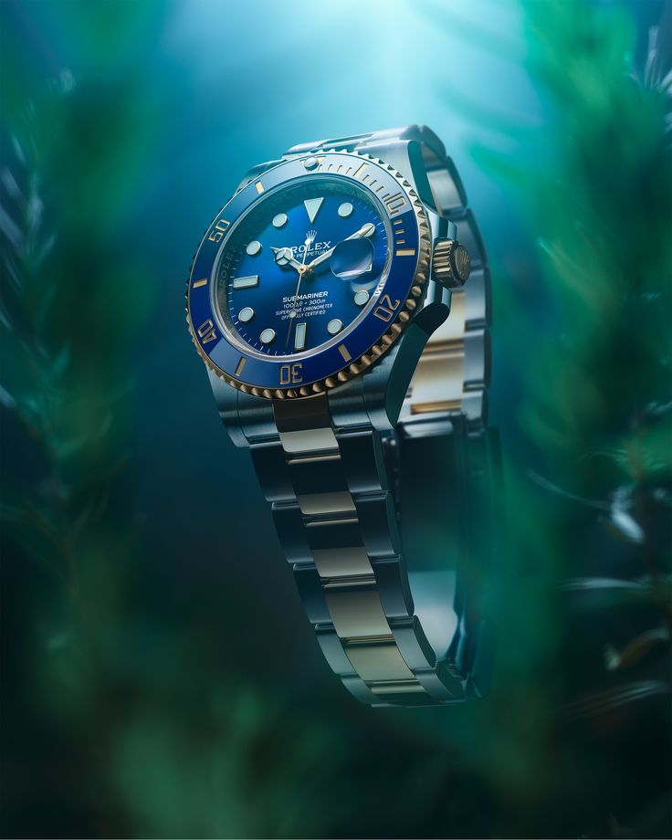 Shop Rolex Submariner Date Oyster 41mm Blue Dial Two Tone Oyster Steel Yellow Gold Strap Watch for Men - M126613LB-0002 in USA