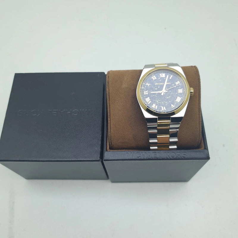Michael Kors Channing Blue Dial Two Tone Steel Strap Watch For Women - MK5893 Buy Now By Michael Kors