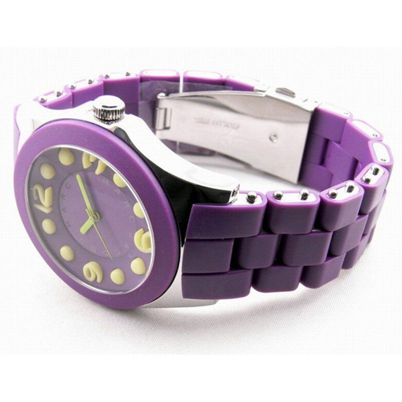 Marc Jacobs Pelly Purple Dial Purple Silicone Strap Watch for Women - MBM2515 Buy Now By Marc Jacobs