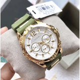 Guess Interpid 2 Golden Dial Two Tone Silicon Strap Watch For Women - W0325L5 Buy Now By Guess