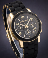 Michael Kors Runway Black Dial Black Silicone Strap Watch for Women - MK5191 Buy Now By Michael Kors