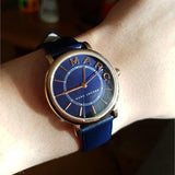 Marc Jacobs Roxy Navy Blue Dial Navy Blue Leather Strap Watch for Women - MJ1539 Buy Now By Marc Jacobs