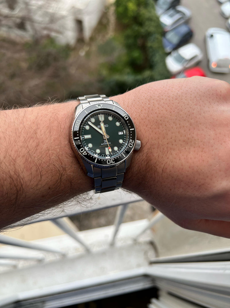 Shop Seiko Prospex 140th Anniversary Limited Divers Green Dial Silver Steel Strap Watch For Men - SPB207J1 in USA