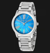 Michael Kors Hartman Quartz Blue Dial Silver Steel Strap Watch For Women - MK3519 Buy Now By Michael Kors