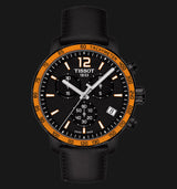 Tissot T Sport Quickster Chronograph Black Dial Black Rubber Strap Watch For Men - T095.417.36.057.01 Buy Now By Tissot