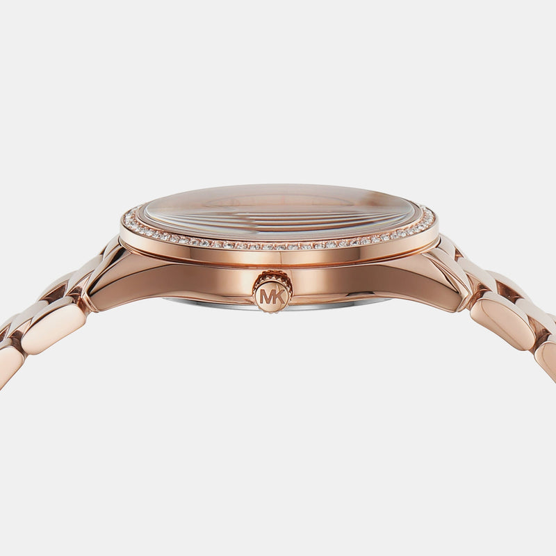 Michael Kors Lauryn Three-Hand Crystals Rose Gold Dial Rose Gold Steel Strap Watch for Women - MK4736 Buy Now By Michael Kors